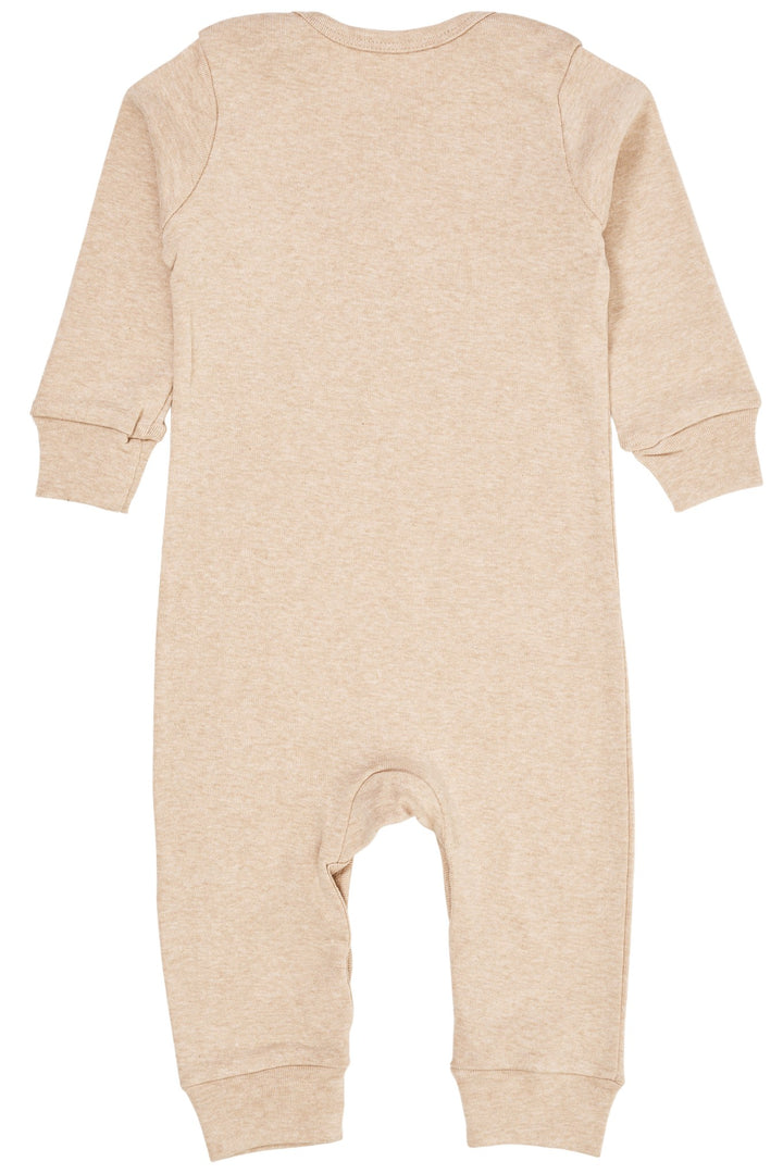 MELANGE FULL BODY ROMPER - BEIGE MELANGE