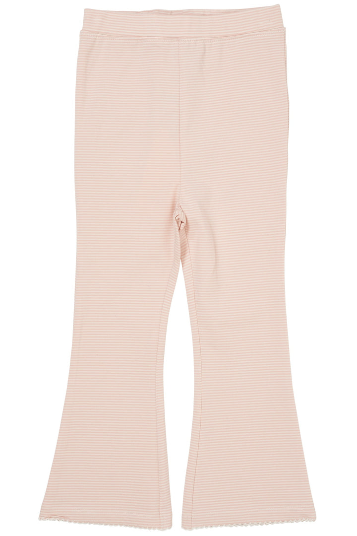 STRIPED FLARE PANT - DUSTY ROSE/CREAM STRIPE
