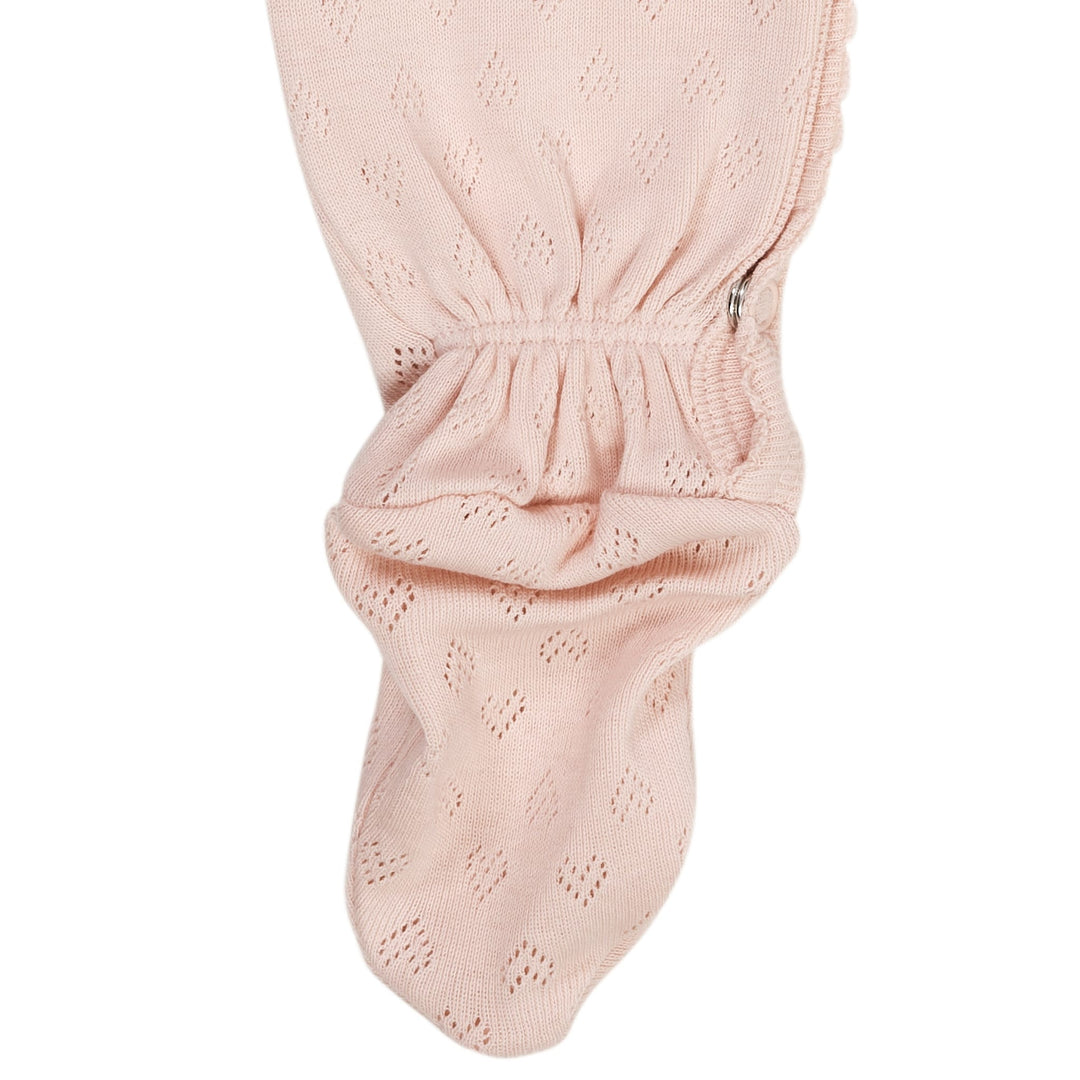 POINTELLE CROSS-OVER FULL BODY - DUSTY ROSE