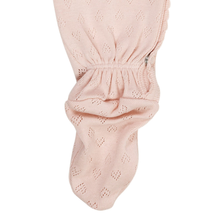POINTELLE CROSS-OVER FULL BODY - DUSTY ROSE