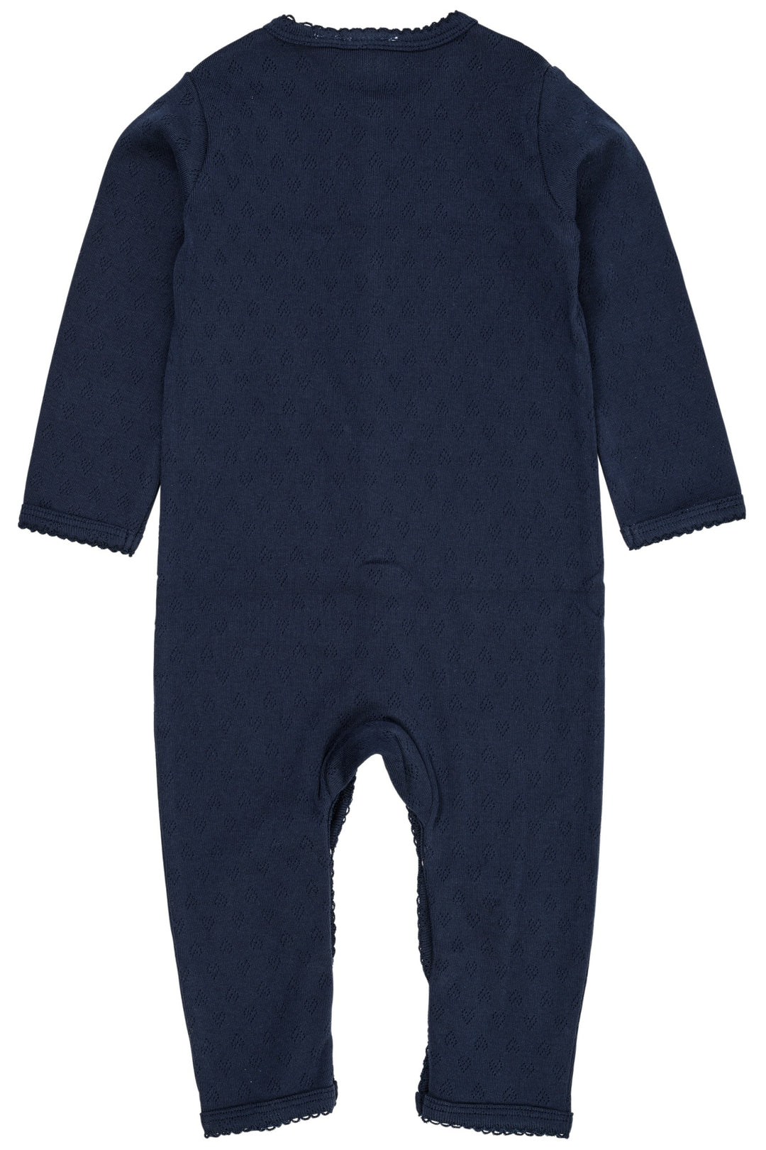POINTELLE HEART FULL BODY - NAVY