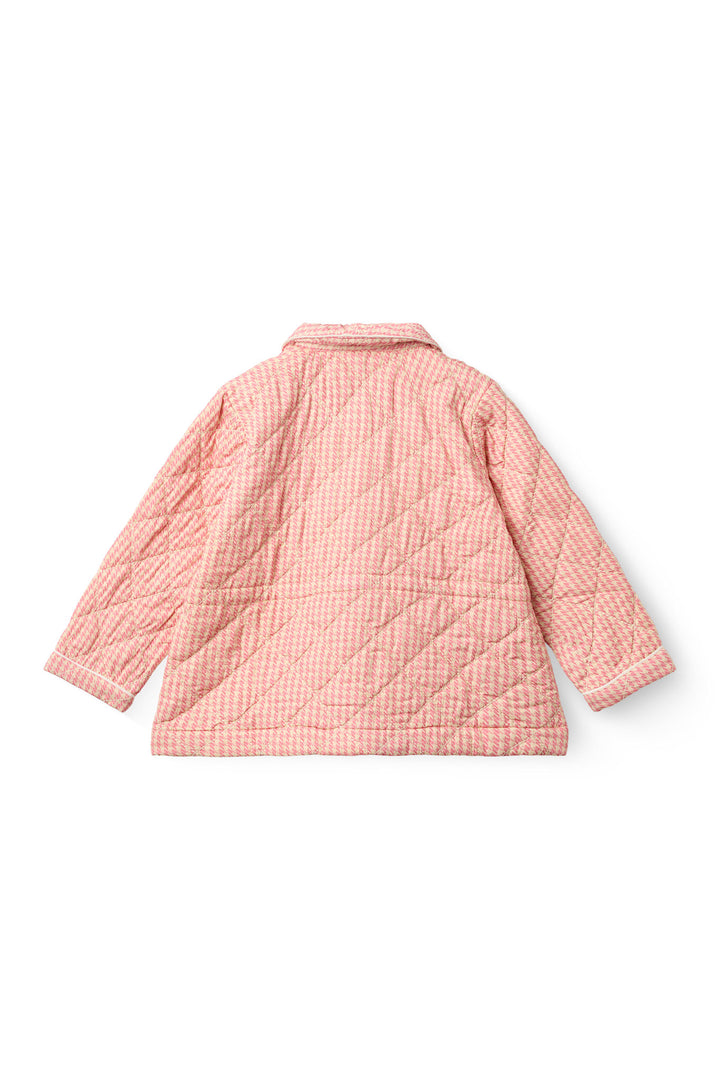 HOUNDSTOOTH QUILTED JACKET - PINK HOUNDSTOOTH MINI