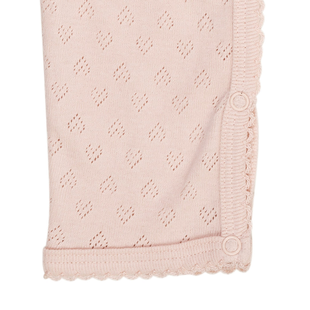 POINTELLE HEART FULL BODY - DUSTY ROSE