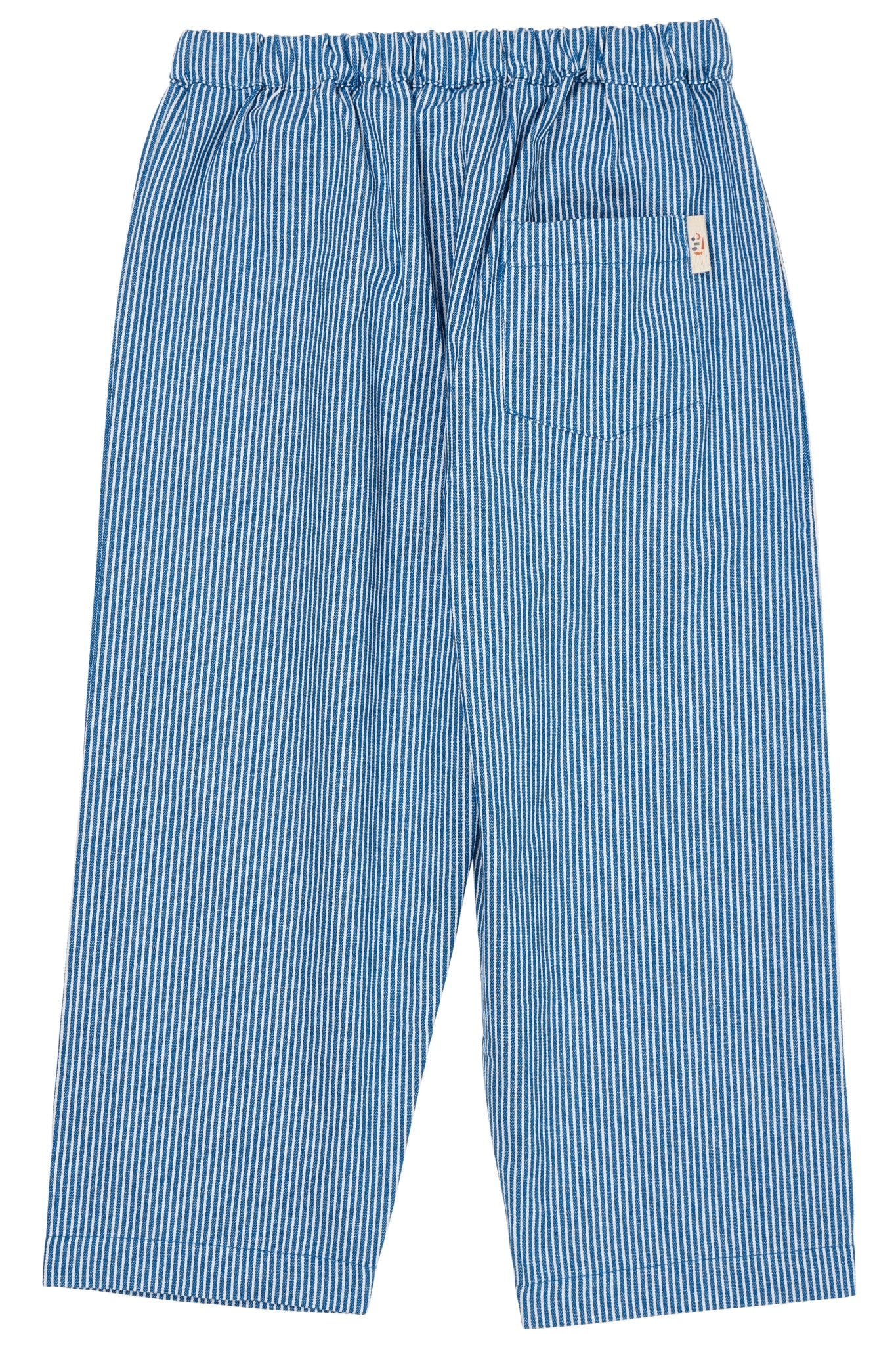 STRIPED YARNDYED PANTS - SHARP BLUE STRIPE