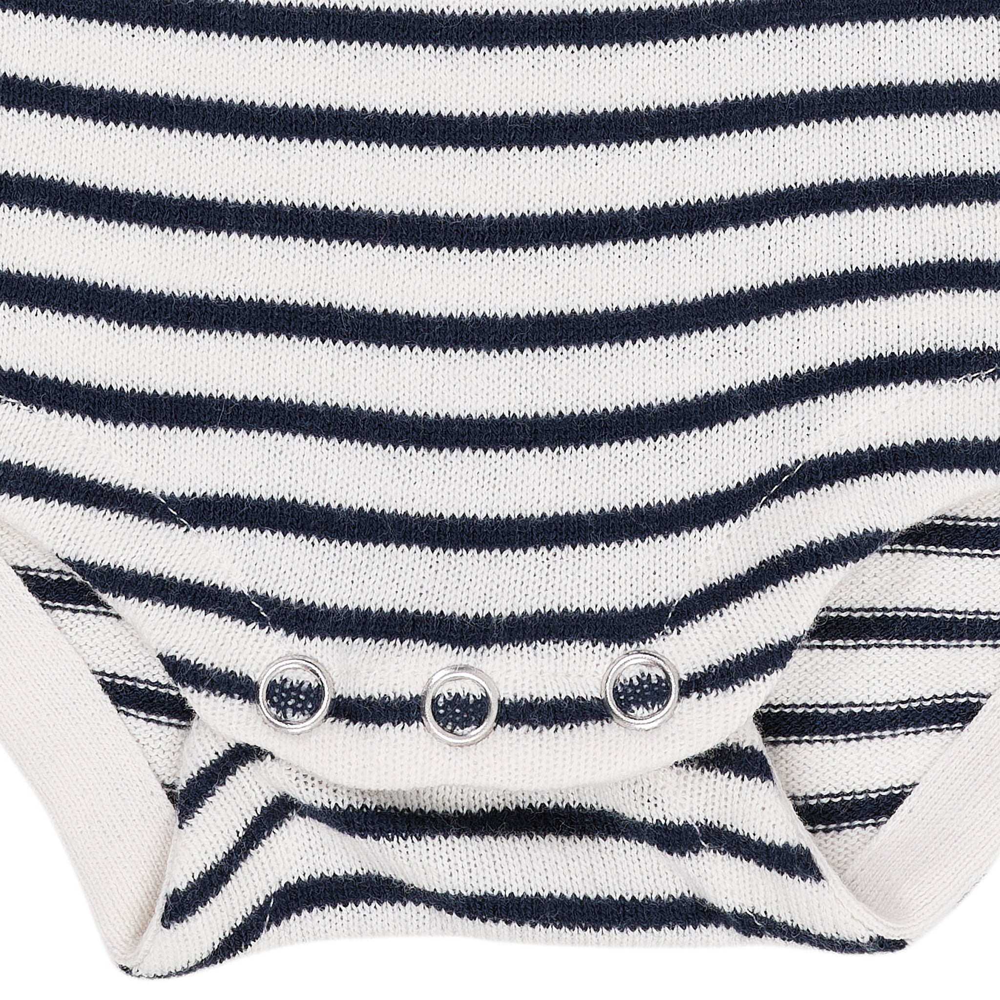 LIGHT KNITTED STRIPE BODY - CREAM/NAVY COMB.