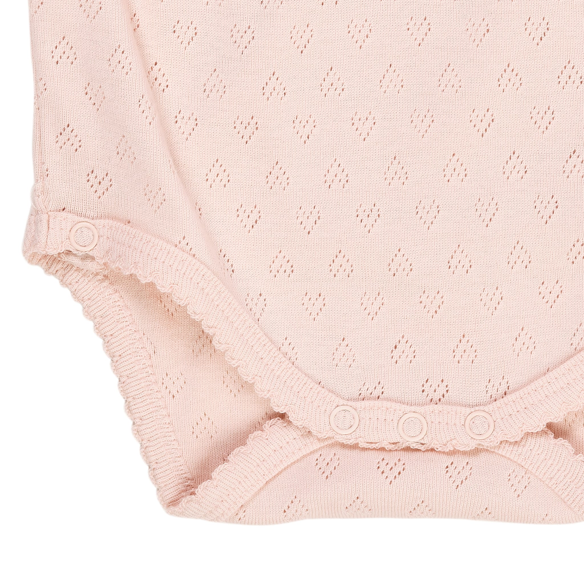 POINTELLE HEART CROSSOVER BODY LS - DUSTY ROSE