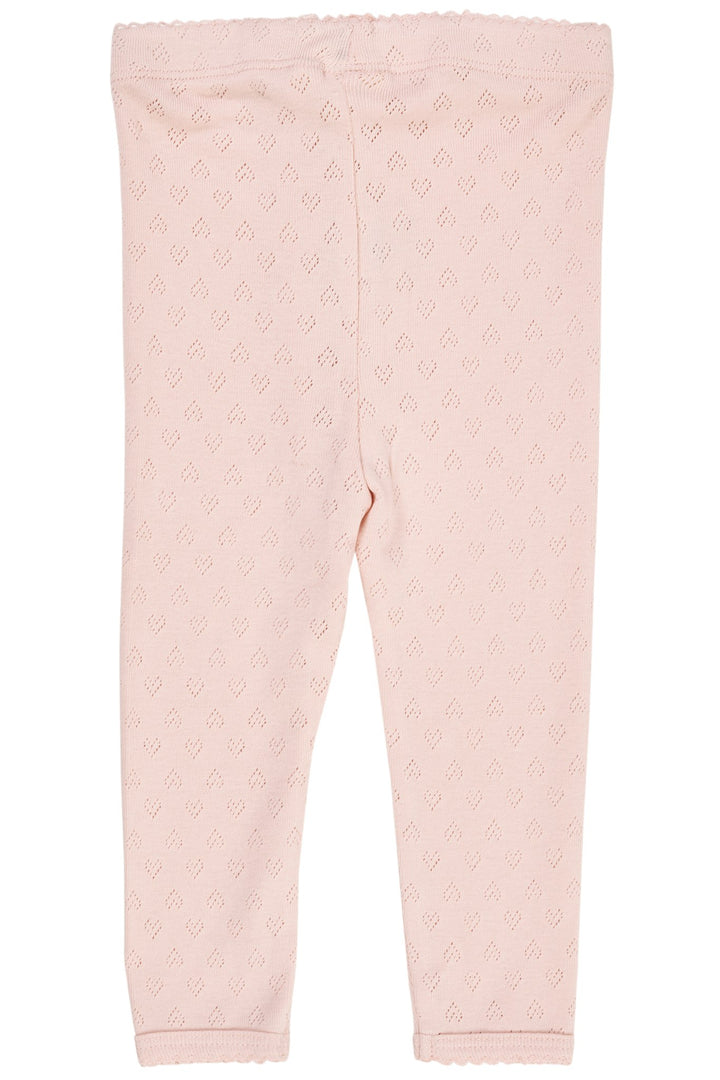 POINTELLE HEART LEGGINGS - DUSTY ROSE