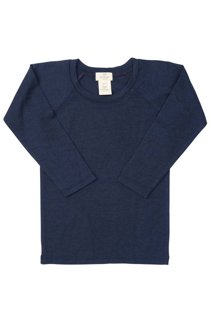 MERINO LIGHT KNITTED T-SHIRT LS - NAVY