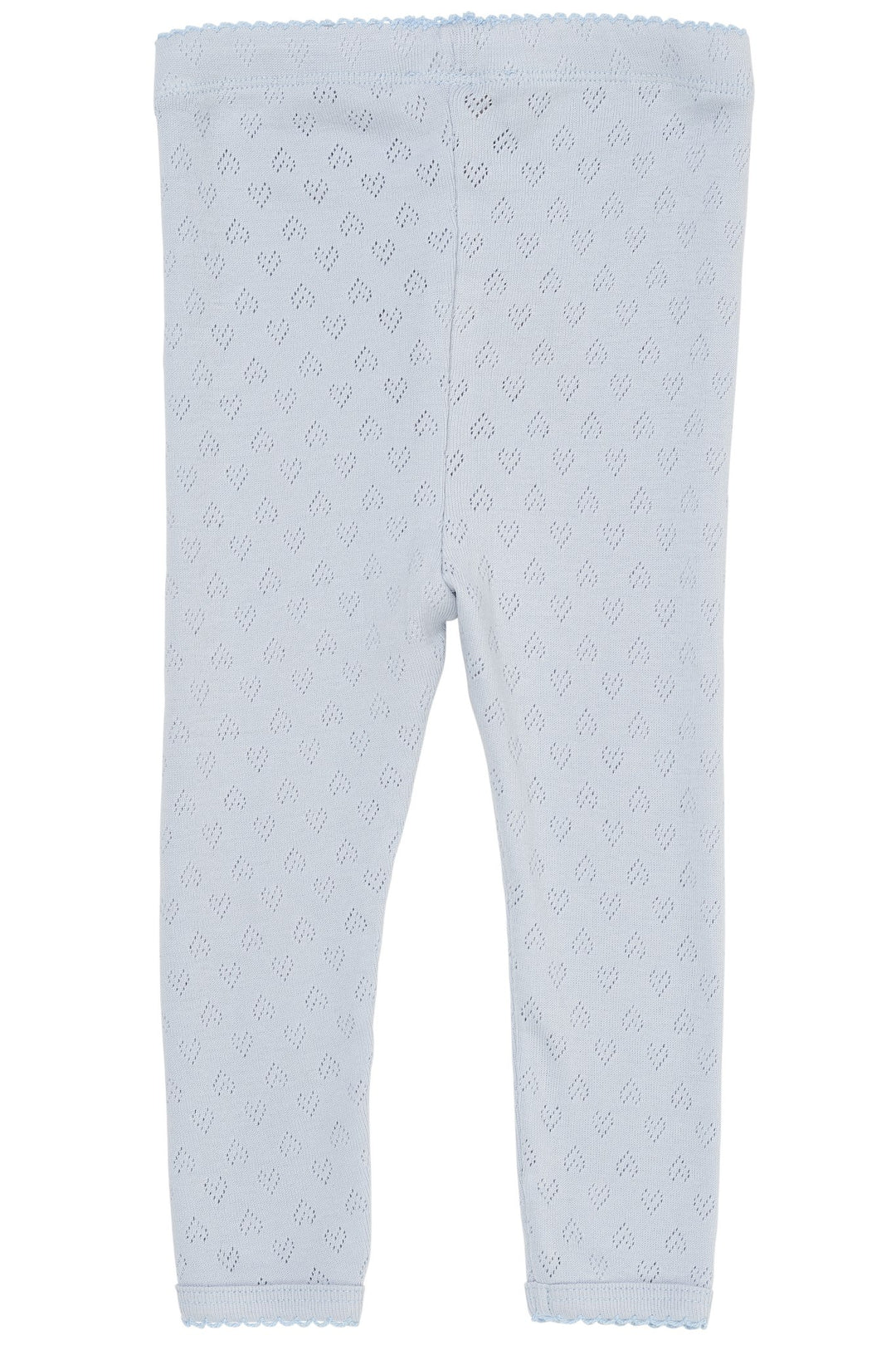 POINTELLE HEART LEGGINGS - DUSTY BLUE