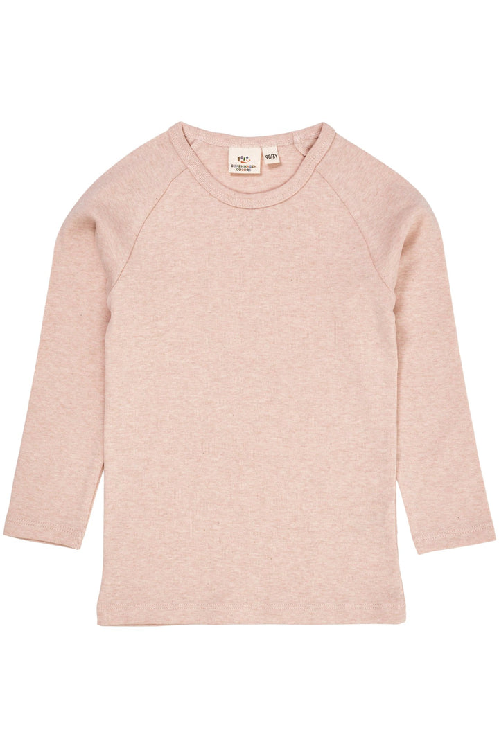 MELANGE LS T-SHIRT - OLD ROSE MELANGE