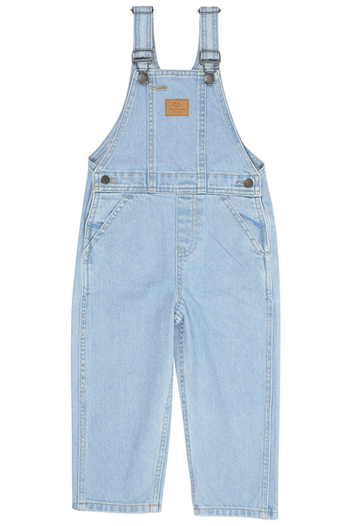 ORGANIC OVERALLS - SUPER LT BLUE INDIGO WASHED