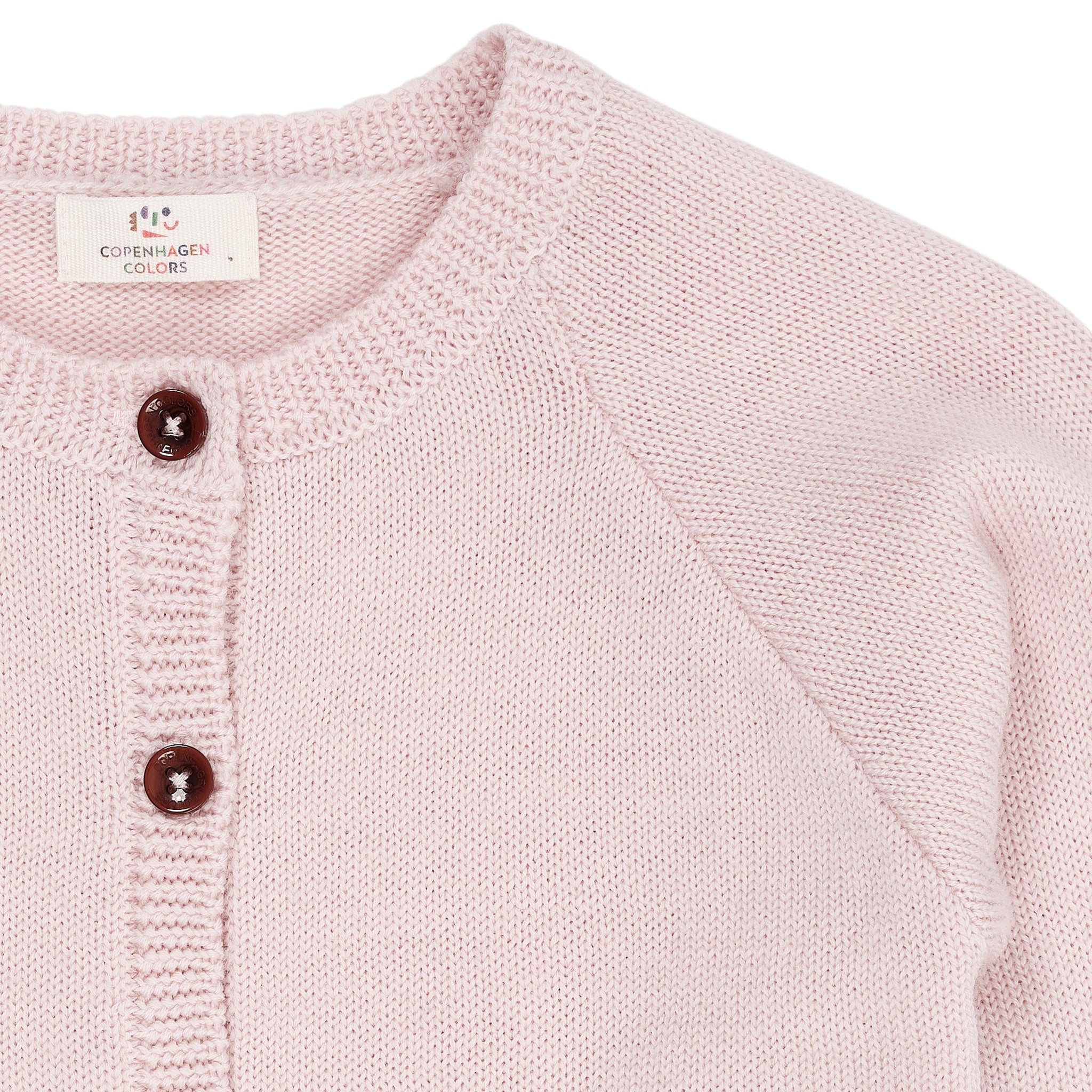 MERINO KNITTED CARDIGAN - DUSTY ROSE