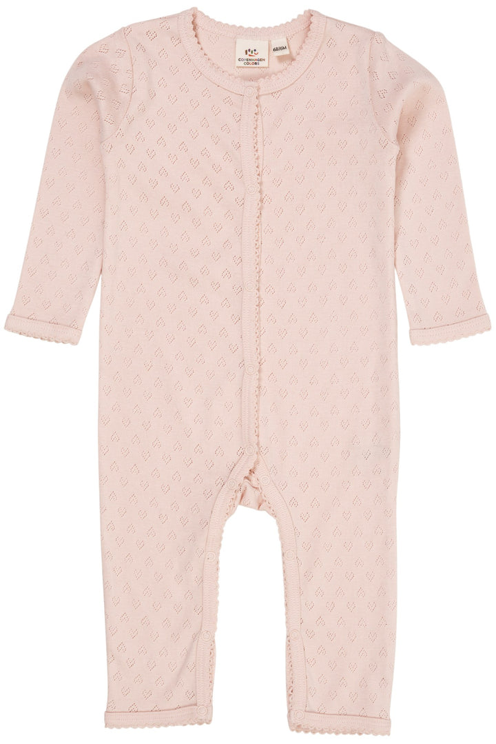 POINTELLE HEART FULL BODY - DUSTY ROSE