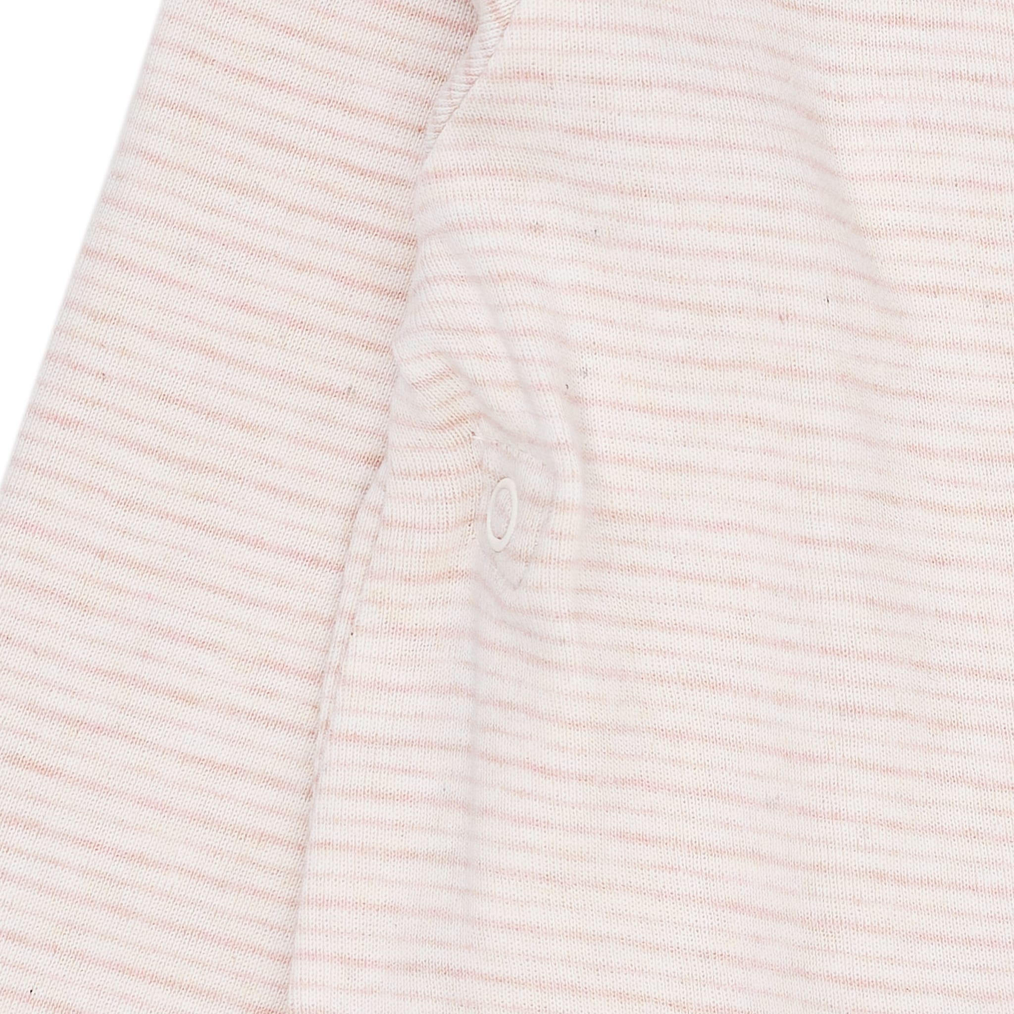 BABY STRIPED WRAP BODY LONG SLEEVE - SOFT PINK STRIPE