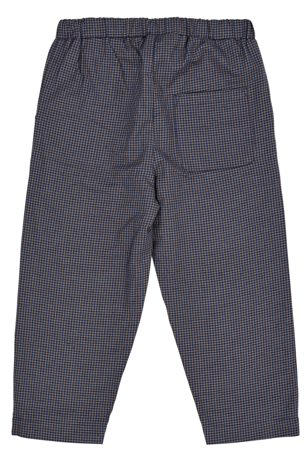 CHECK PANT W. FAKE FLY - NAVY CHECK COMBI