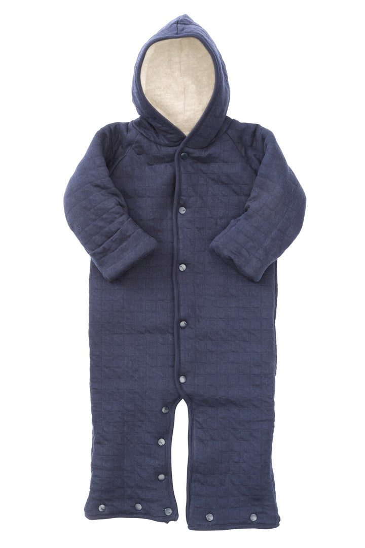 QUILTED REVERSIBLE JUMPSUIT AND SLEEPING BAG - NAVY