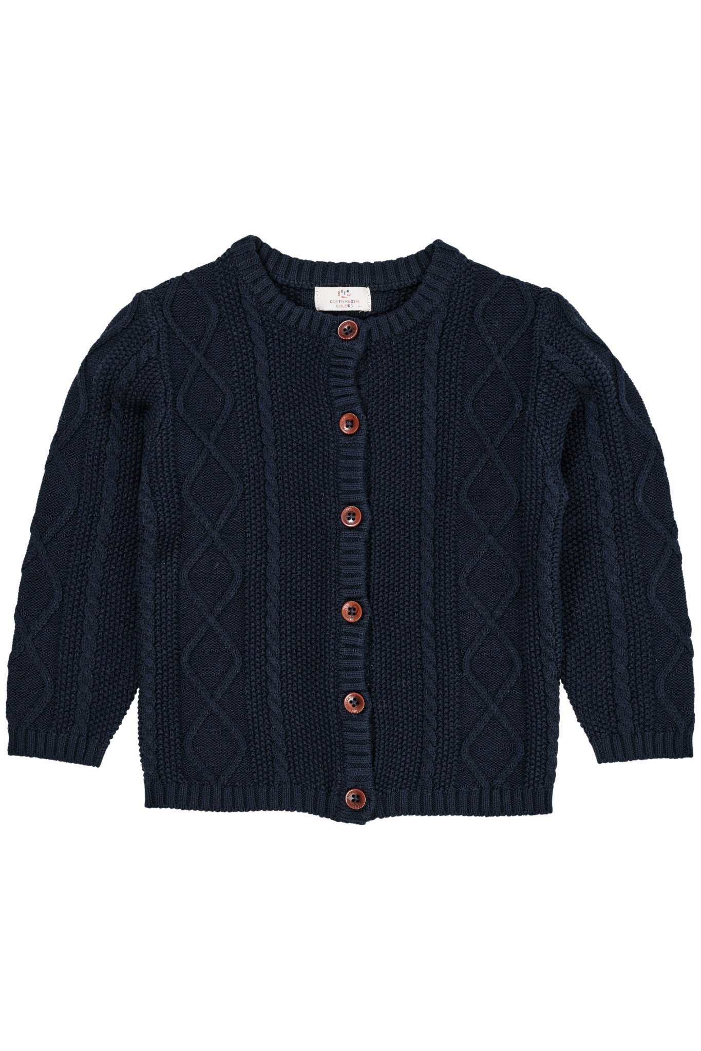 KNITTED CARDIGAN - NAVY