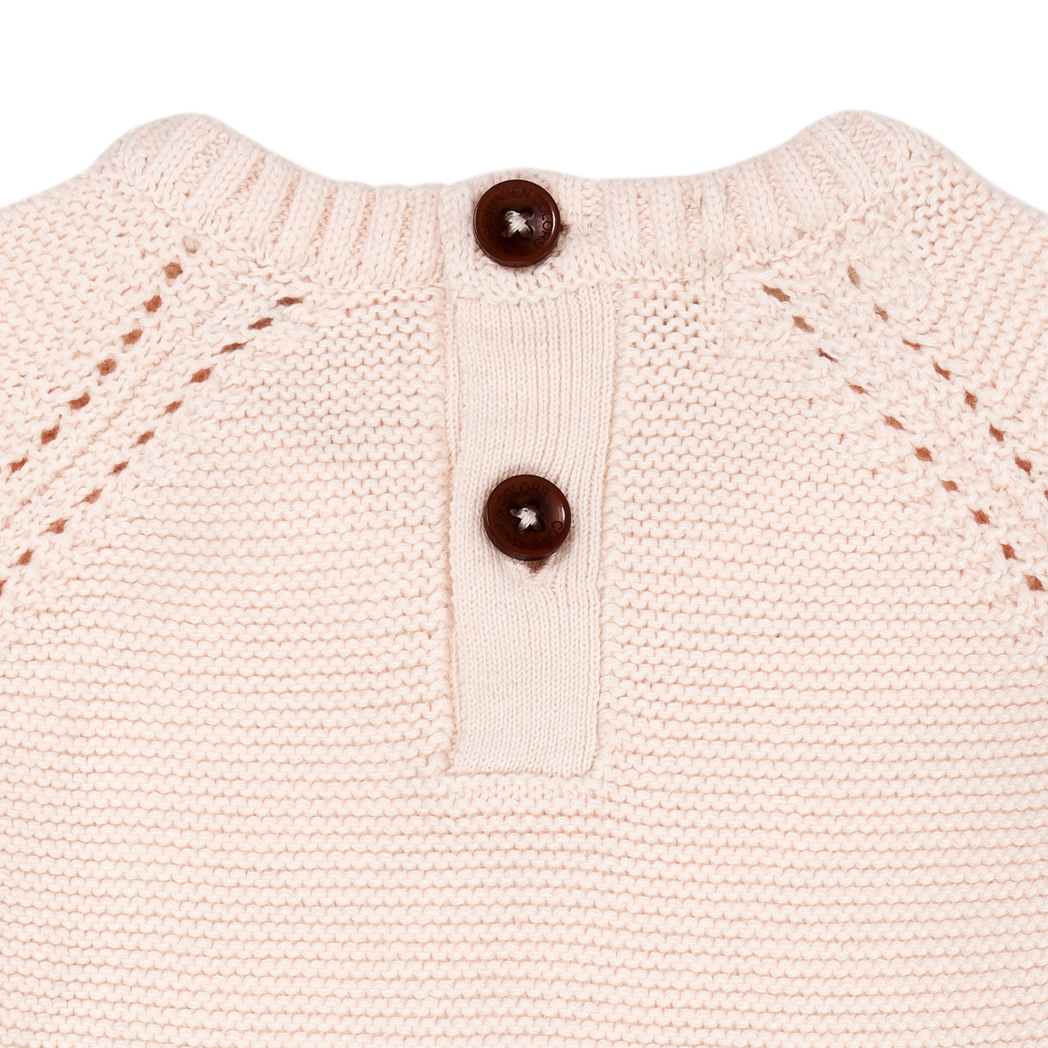 KNITTED PULLOVER W. FRILL - SOFT PINK