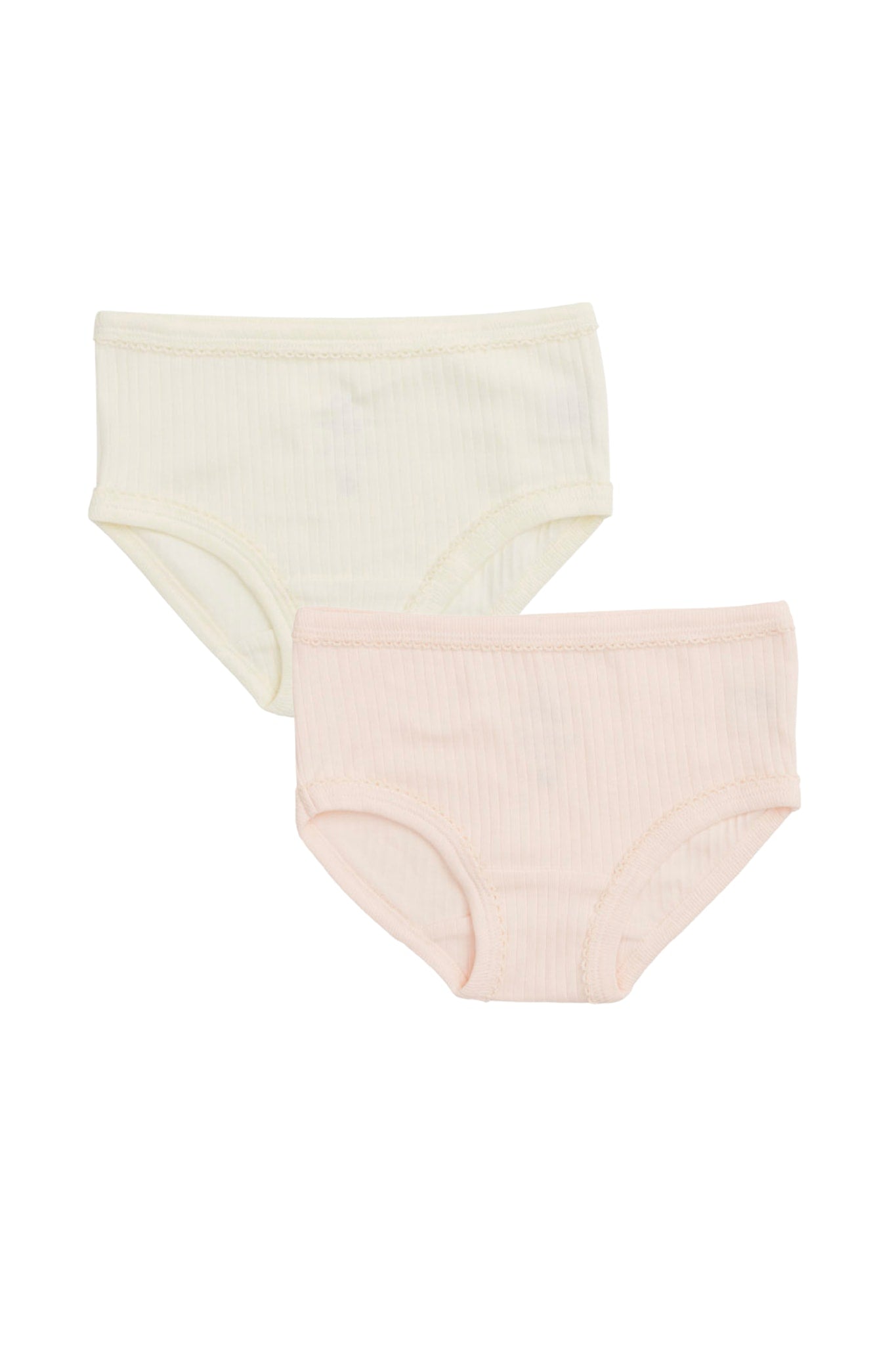 RIB JERSEY 2PACK UNDERPANTS - SOFT PINK/ CREAM COMB. CORE