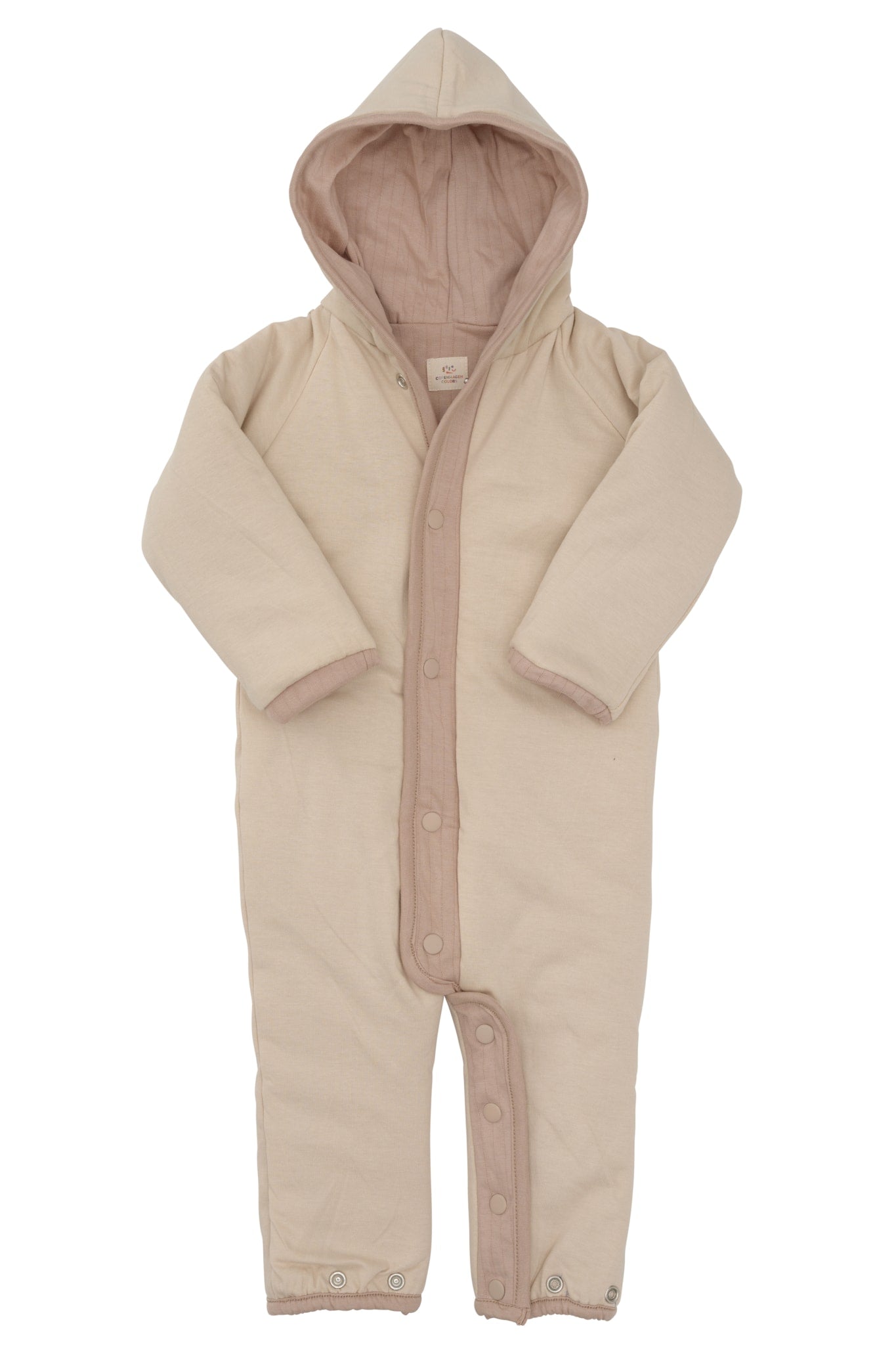 QUILTED REVERSIBLE FULL BODY AND SLEEPING BAG - LT TAUPE CREAM COMB