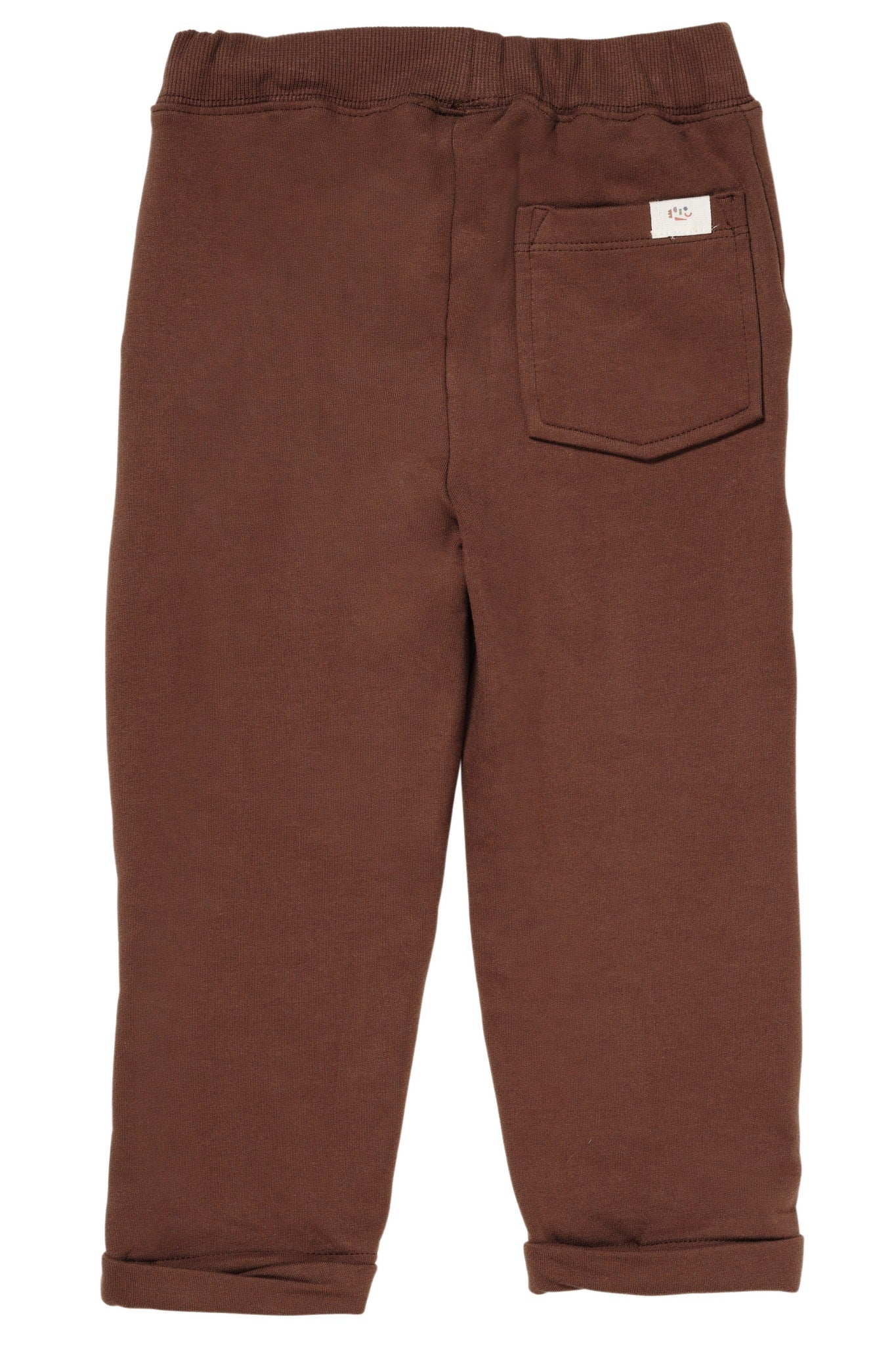 SWEAT SUITED PANTS BRUSHED - CHOCOLATE