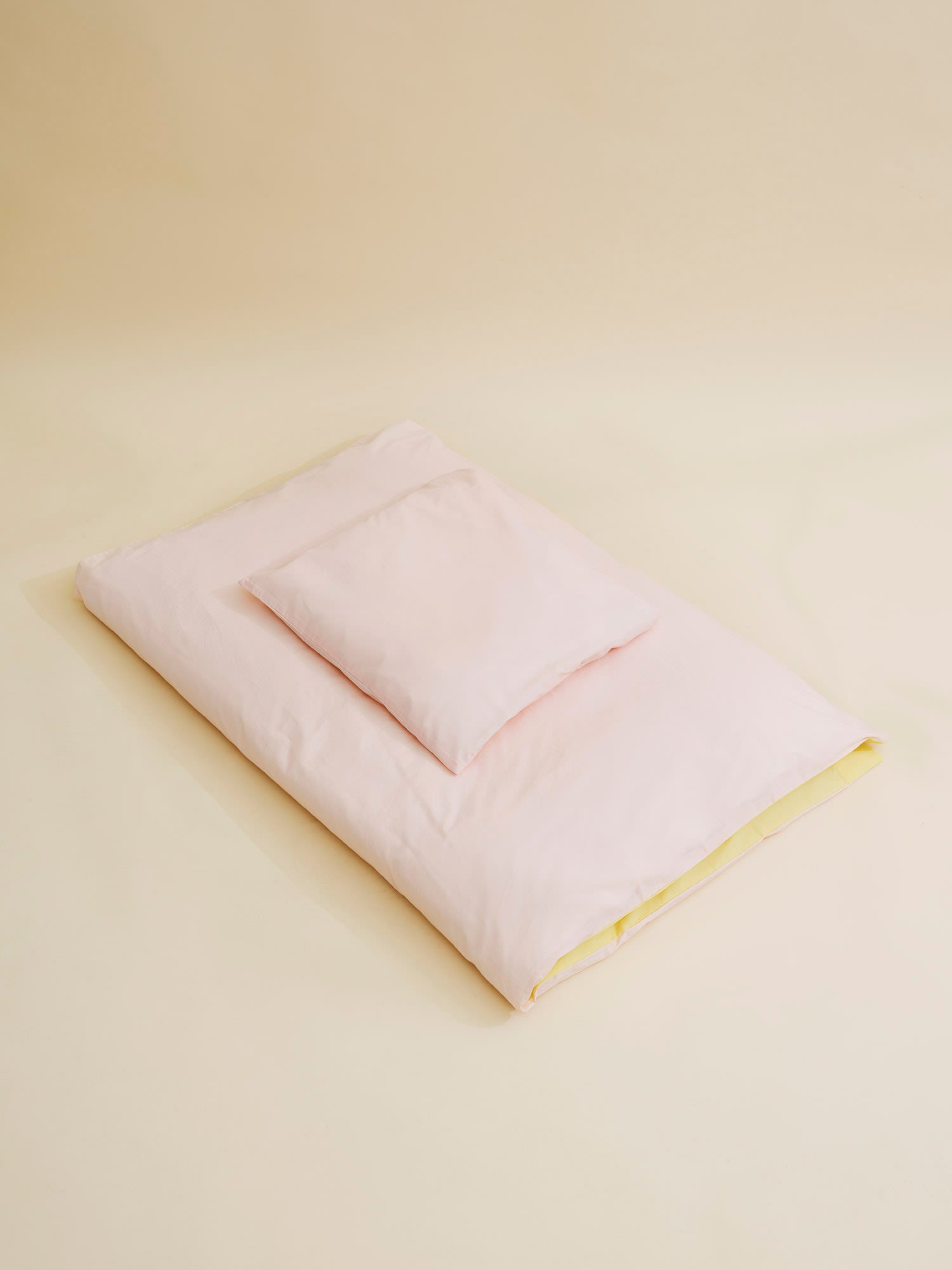 FUTURE BABY BED LINEN 110*125/35*55 (SE)* - SOFT PINK/ LT. YELLOW