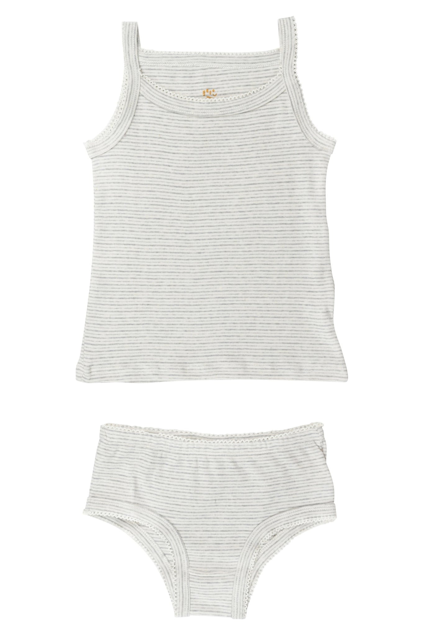 STRAP TOP AND UNDERPANTS STRIPED - GREY STRIPE